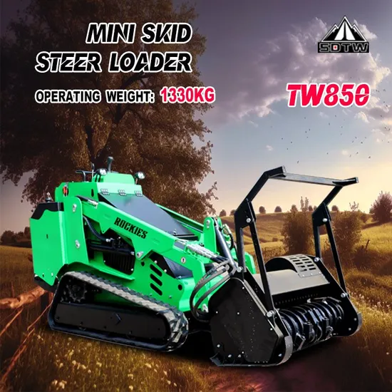 Sdtw Tw850 Earth Moving Machinery China Mini Small Crawler Skid Steer Loader with Attachments for Sa